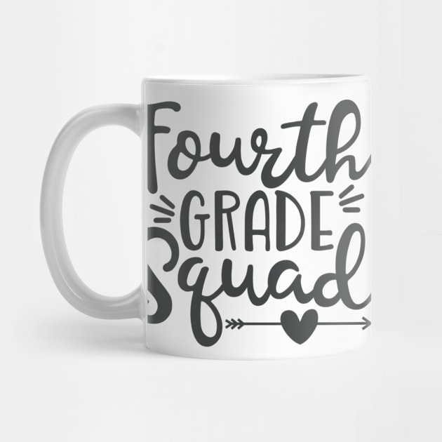 Fourth Grade Squad Funny Kids School Back to School by ThreadSupreme